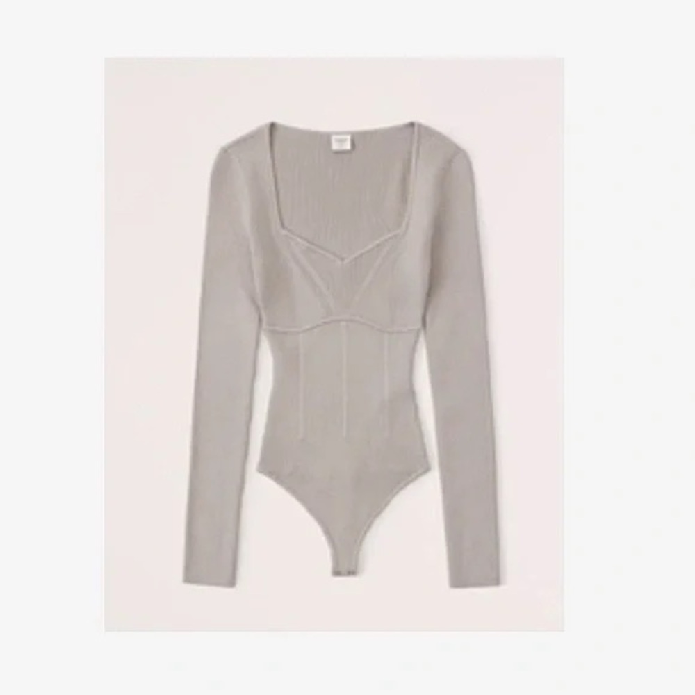 Abercrombie Grey sweater bodysuit